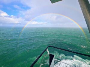 Sailing through the end of the rainbow